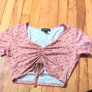Streetwear Society Pink Floral Women's Top